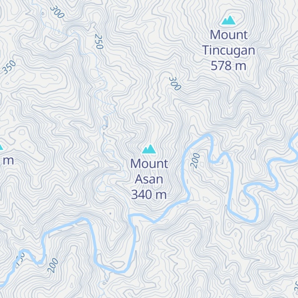 Map of Mount Asan