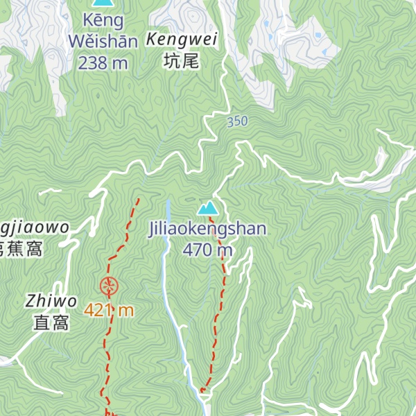 Map of Jiliaokengshan