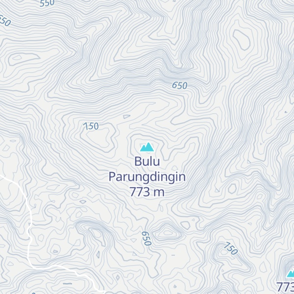Map of Bulu Parungdingin