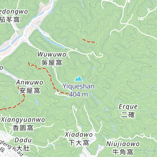 Map of Yiqueshan