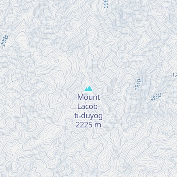 Map of Mount Lacob-ti-duyog