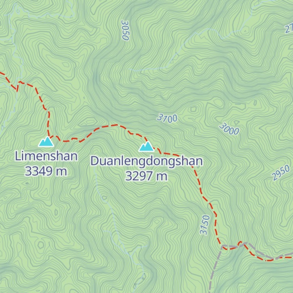 Map of Duanlengdongshan