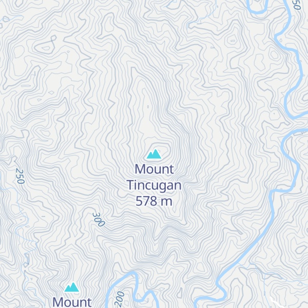 Map of Mount Tincugan