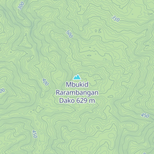 Map of Mbukid Rarambangan Dako