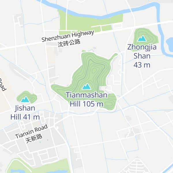 Map of Tianmashan Hill
