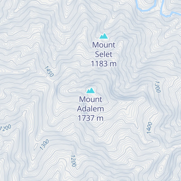 Map of Mount Adalem