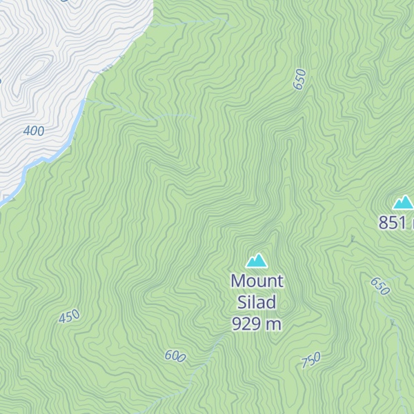 Map of Bulacan Peak