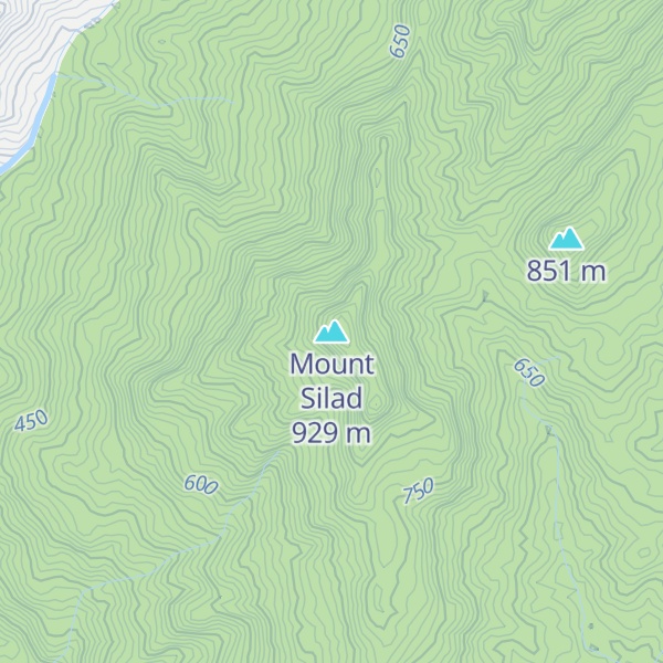 Map of Mount Silad