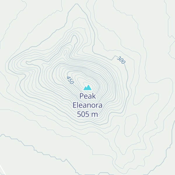 Map of Peak Eleanora