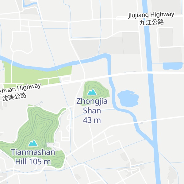 Map of Zhongjia Shan
