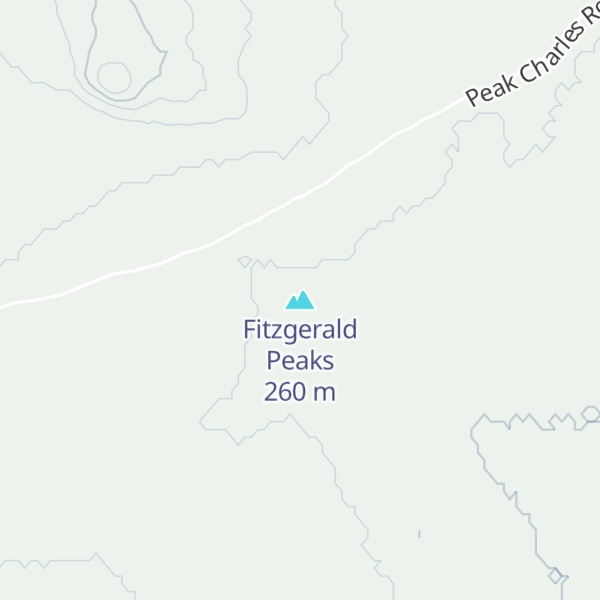 Map of Fitzgerald Peaks