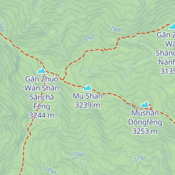 Map of Mu Shan
