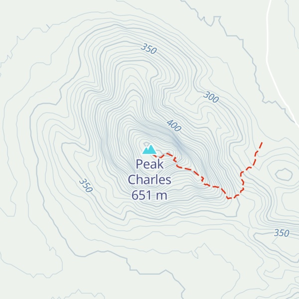 Map of Peak Charles