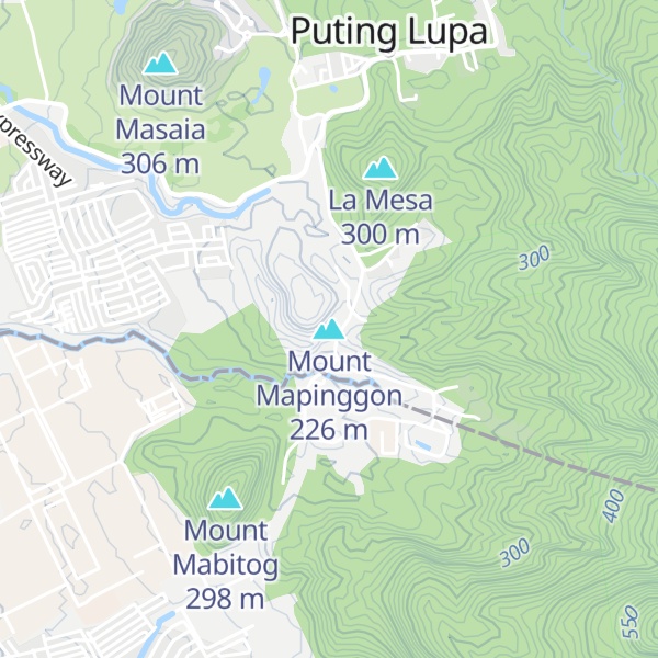Map of Mount Mapinggon
