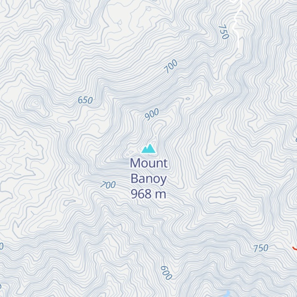 Map of Mount Banoy