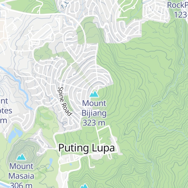 Map of Mount Bijiang