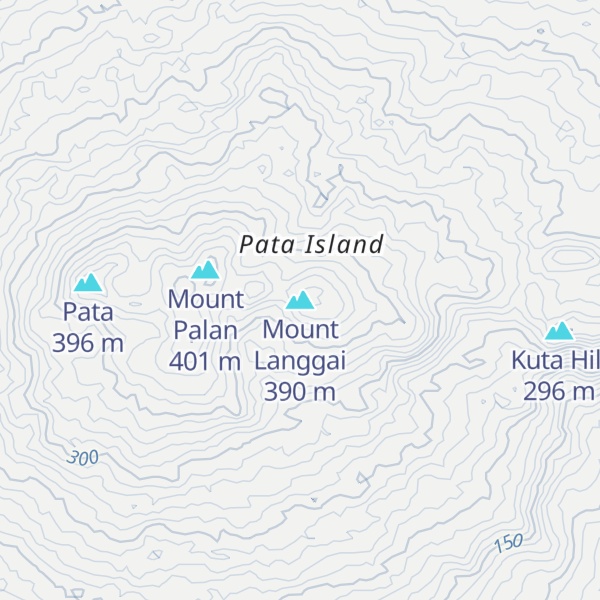 Map of Mount Langgai