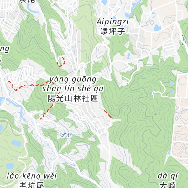 Map of Dajin Shan
