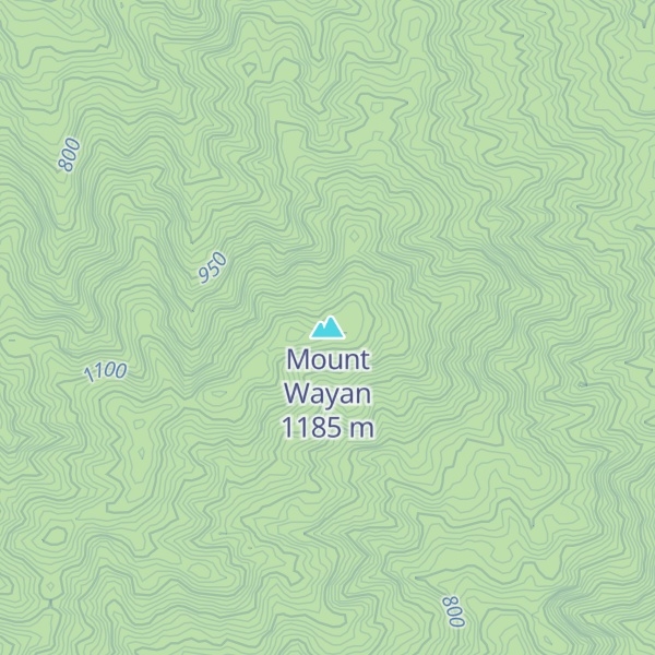 Map of Mount Wayan