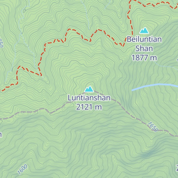 Map of Luntianshan