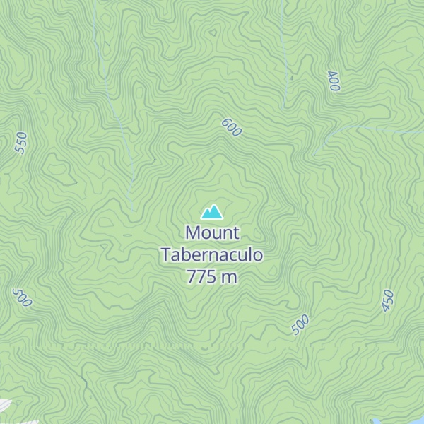 Map of Mount Tabernaculo