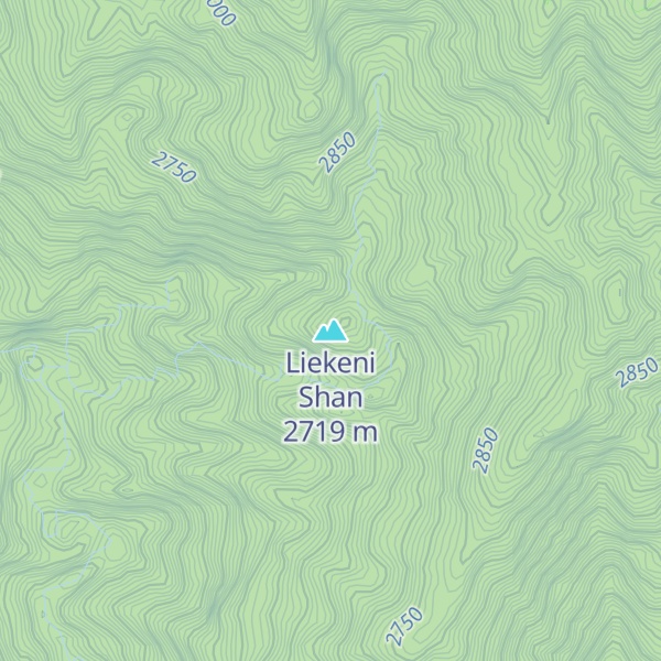 Map of Liekeni Shan