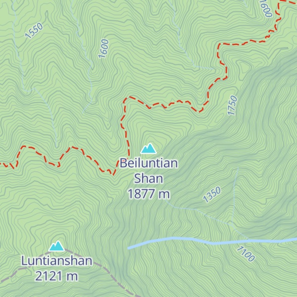 Map of Beiluntian Shan