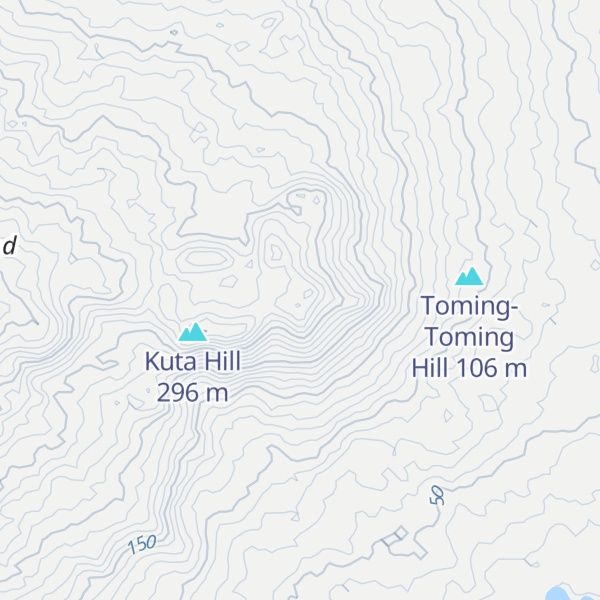 Map of Taming-Taming Hill