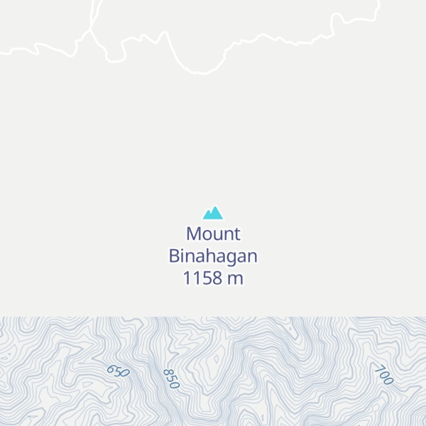 Map of Mount Binahagan