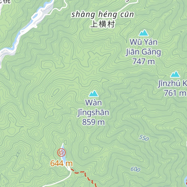 Map of Wàn Jǐngshān