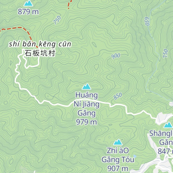 Map of Huáng Ní Jiāng Gǎng