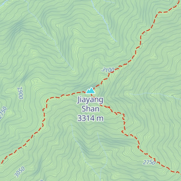Map of Jiayang Shan
