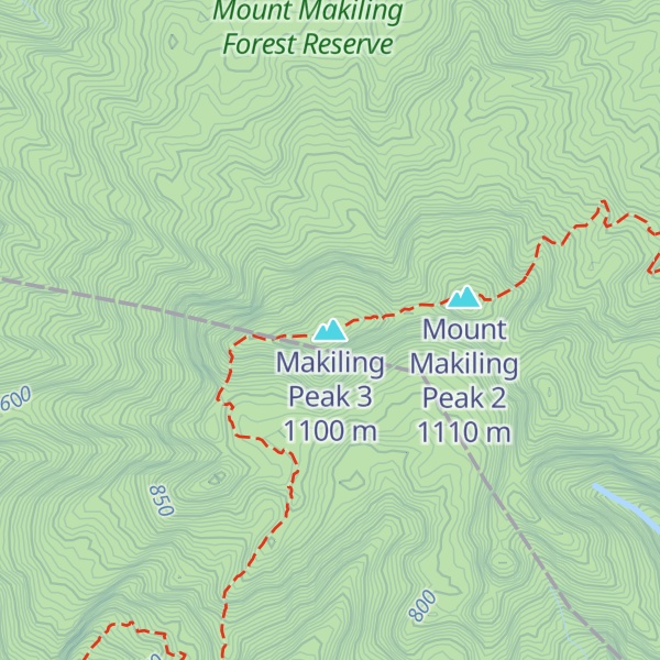 Map of Makiling Peak 3