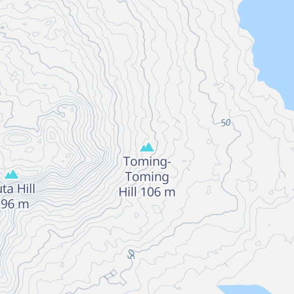 Map of Toming-Toming Hill
