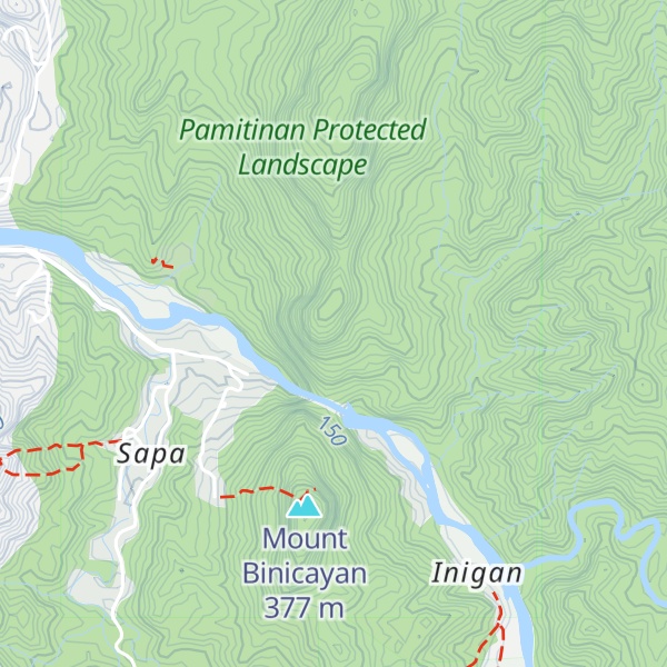 Map of Mount Pamitinan