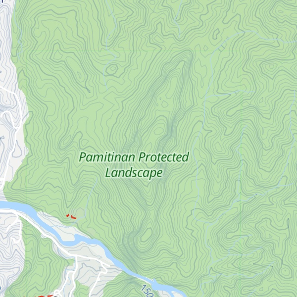 Map of Mount Hapunang Banoy