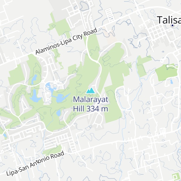 Map of Malarayat Hill