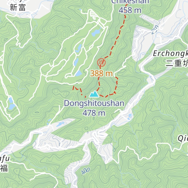 Map of Dongshitoushan
