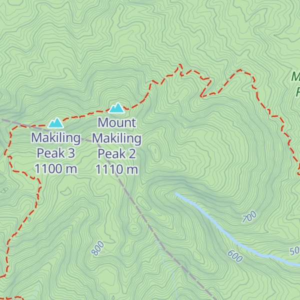 Map of Makiling Peak 1