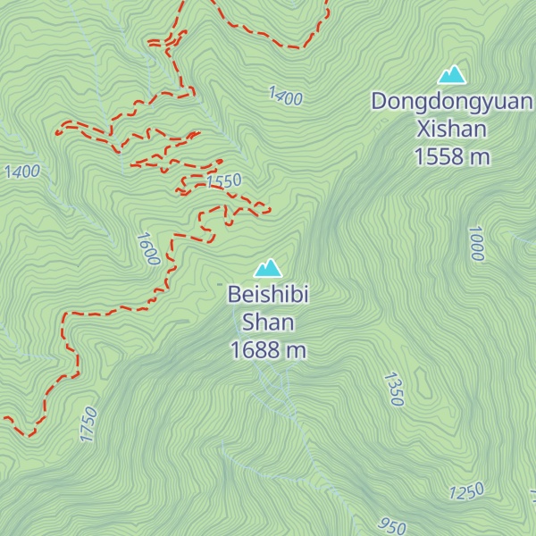 Map of Beishibi Shan