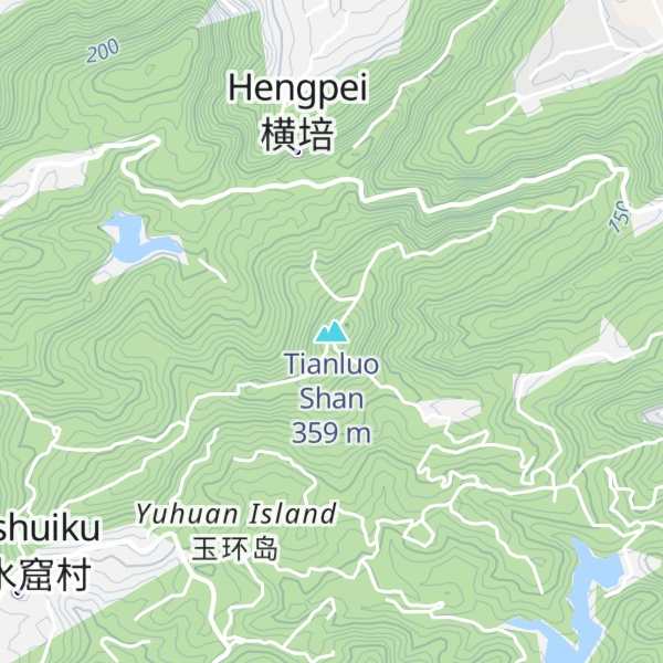 Map of Tianluo Shan