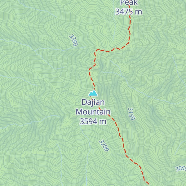 Map of Dajian Mountain