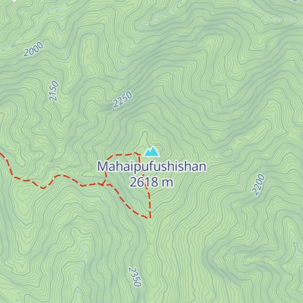 Map of Mahaipufushishan
