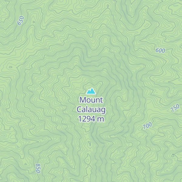 Map of Mount Calauag