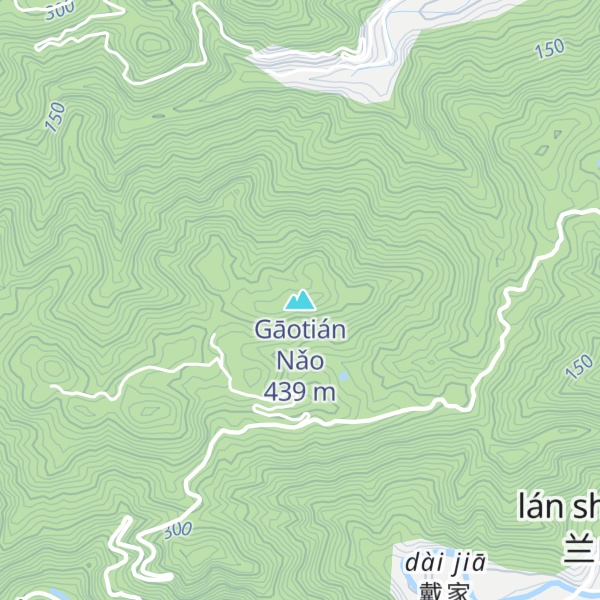 Map of Gāotián Nǎo