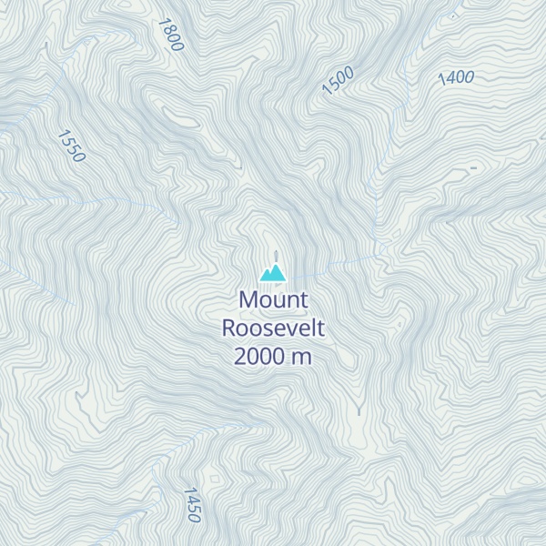 Map of Mount Roosevelt