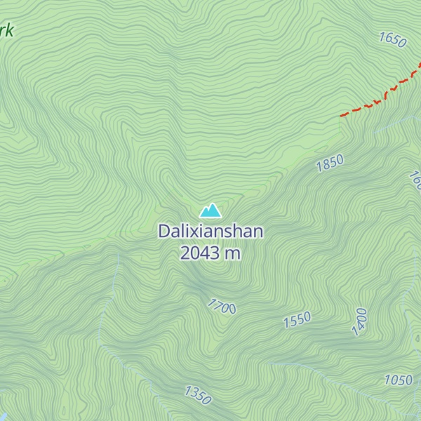 Map of Dalixianshan