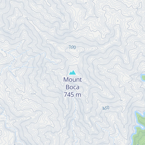 Map of Mount Boca