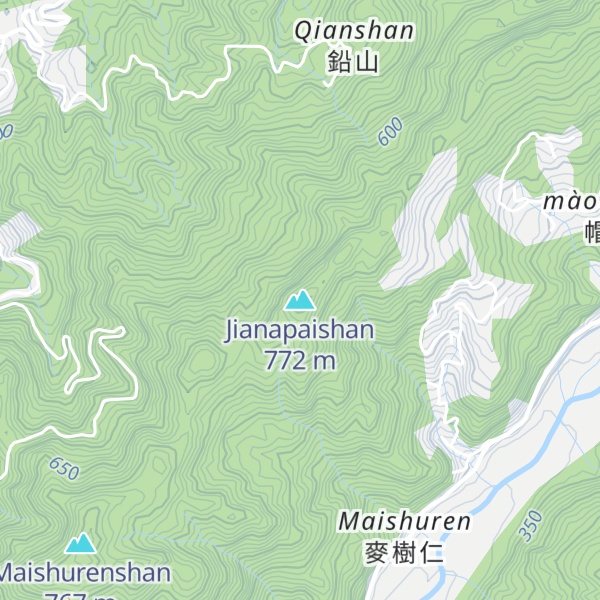 Map of Jianapaishan