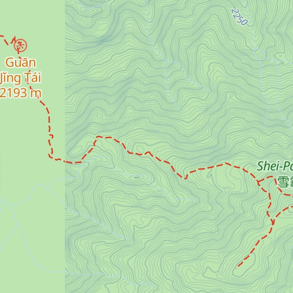 Map of Jiujiu Lodge